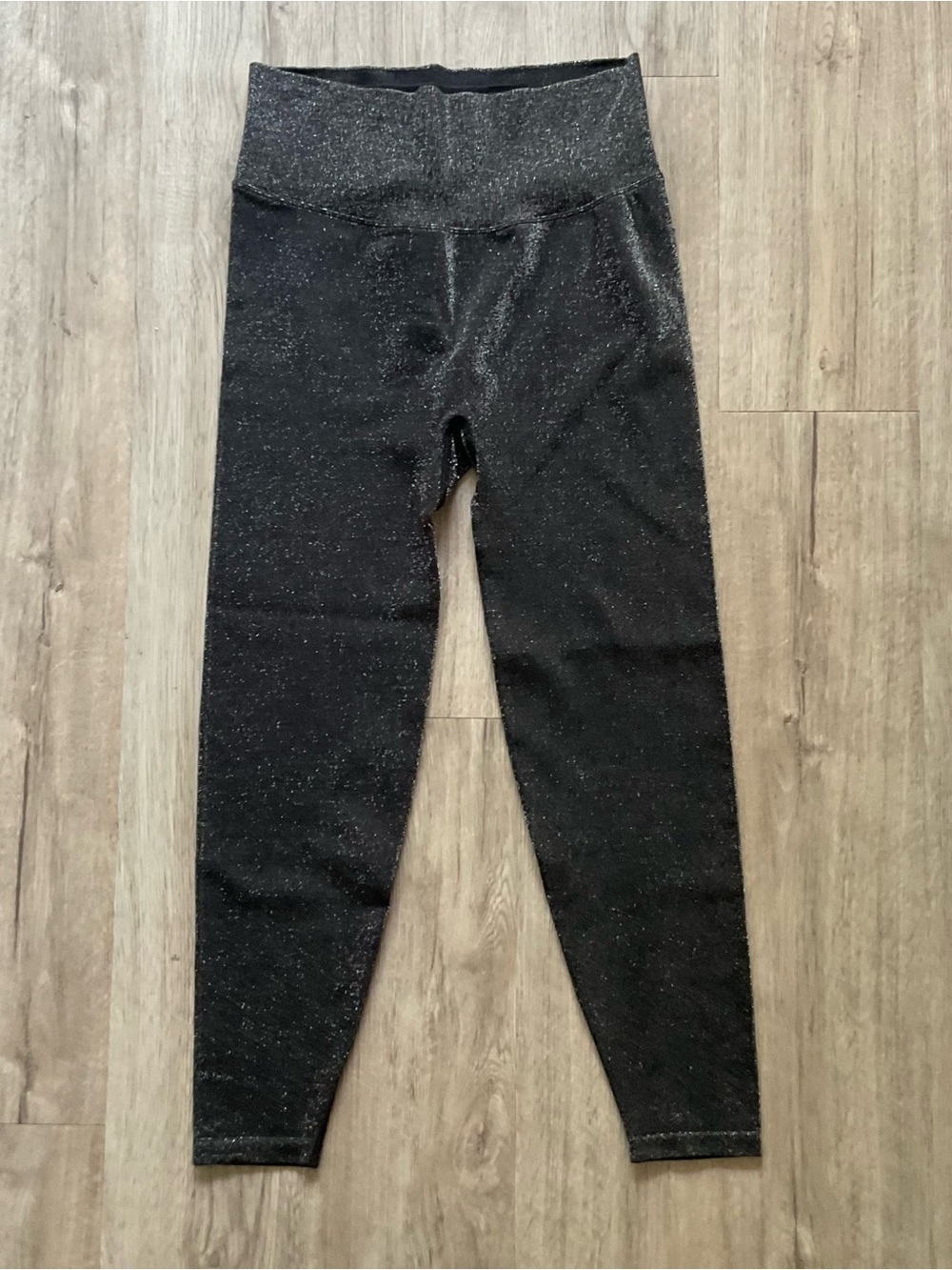 Victoria's Secret Pink Black Shimmer High-Waist Leggings Size  Medium
